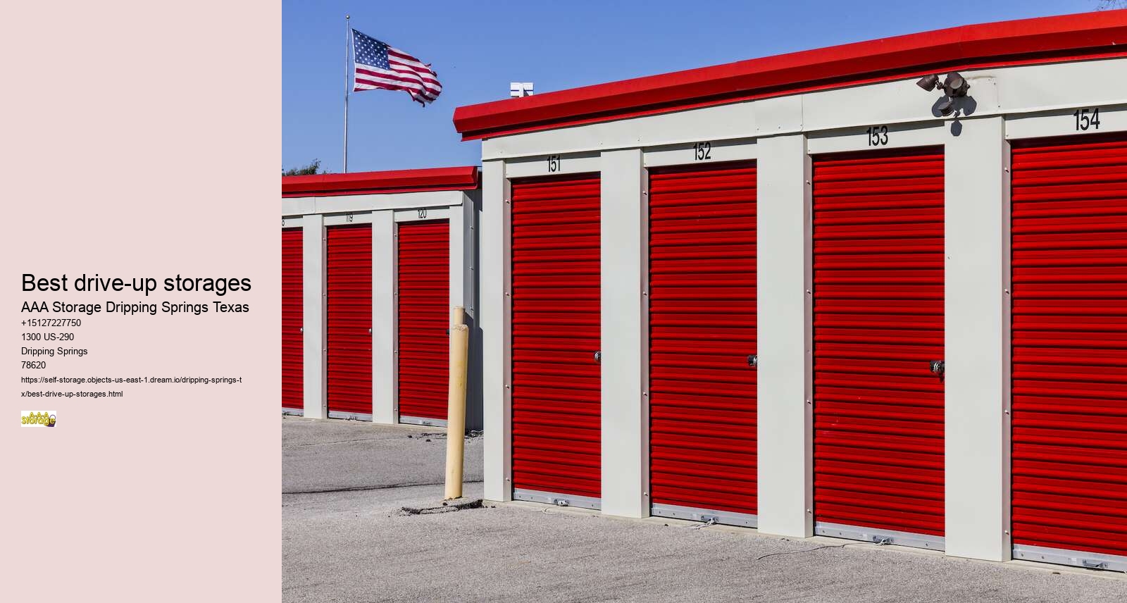 dripping springs storage units