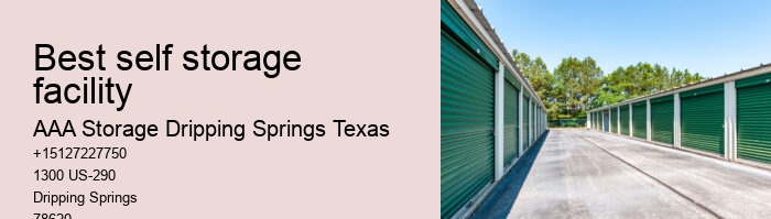 storage facilities dripping springs texas