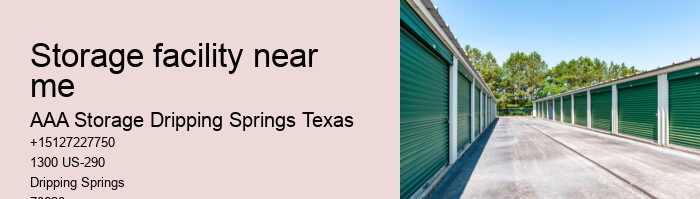 drive-up self storage units near Dripping Springs