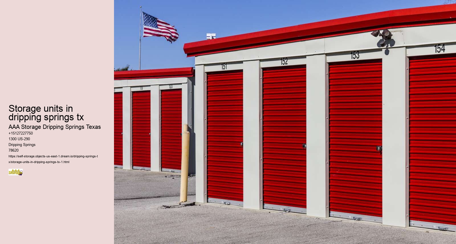drive-up self storages Dripping Springs